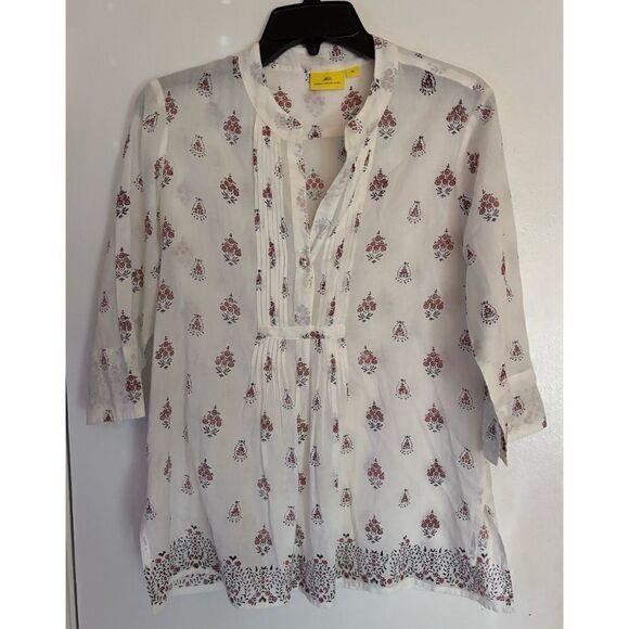 Roberta Roller Rabbit Floral Cotton Tunic Size XS - Picture 1 of 5